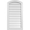 Ekena Millwork Arch Top Surface Mount PVC Gable Vent: Functional, w/ 2"W x 1-1/2"P Brickmould Frame, 18"W x 34"H GVPAR18X3402SF - alternate 1